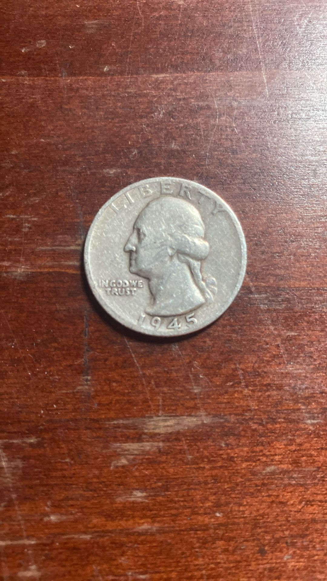 1945 S Silver Quarter