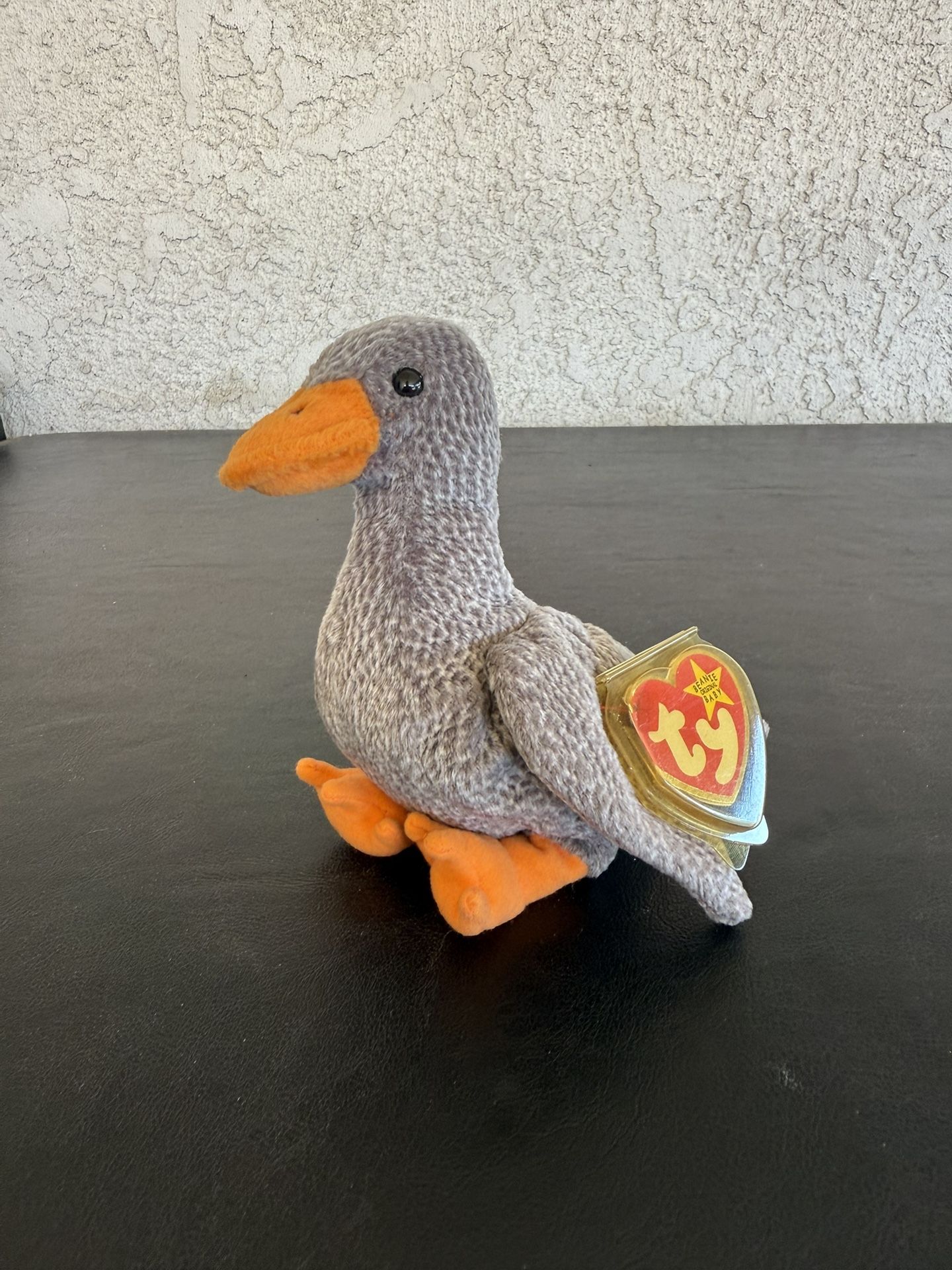 TY Beanie Baby Grey Goose Named Honks