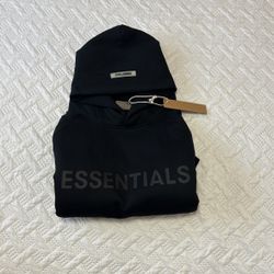 Brand New Black Essentials Hoodie