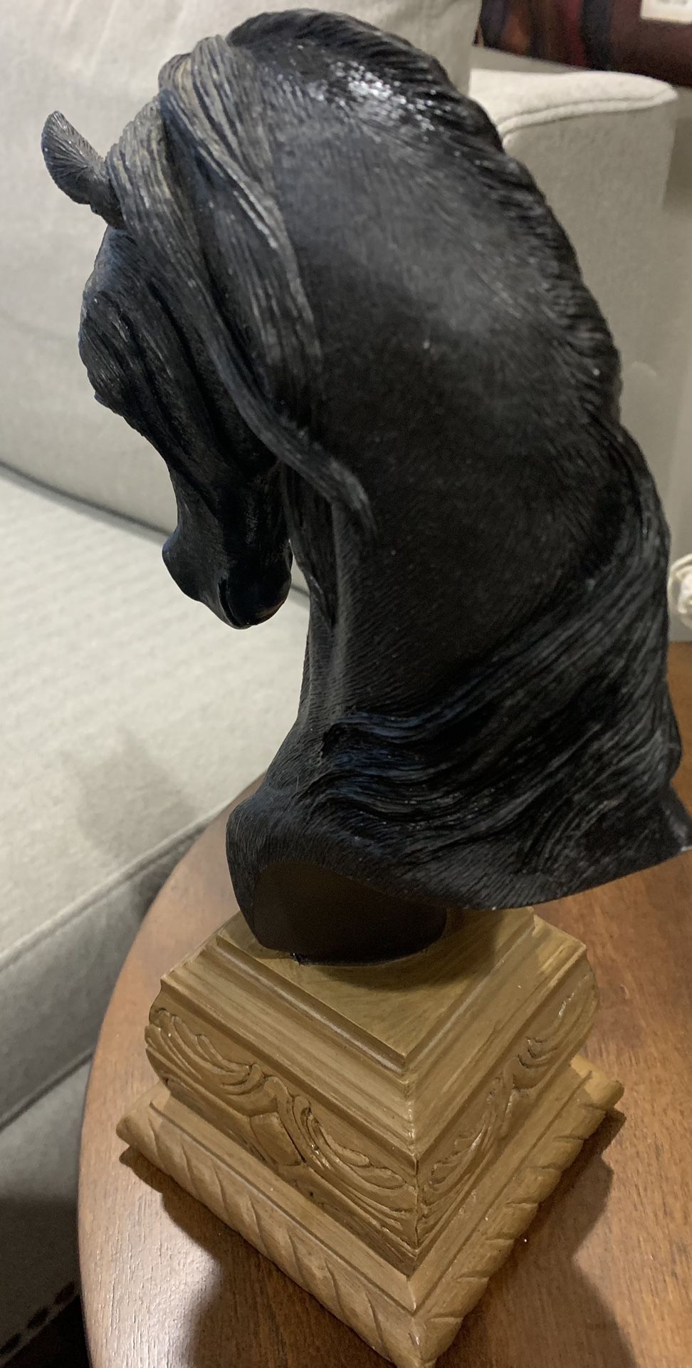 Equestrian Horse Head Statue 11 1/2in