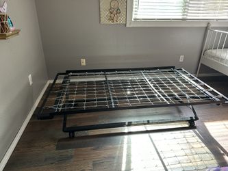 Twin size trundle bed, Heavy Duty metal frame