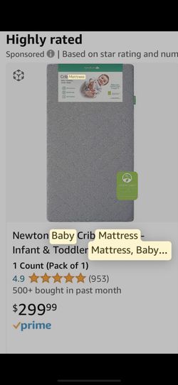 New Newton Baby Crib Mattress – Breathable & Washable 