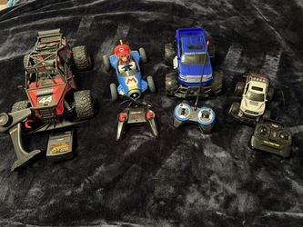 4 Remote Controlled Cars