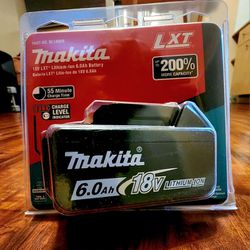 Makita 18v Battery 6.0
