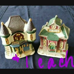 $1 Christmas Village Pieces