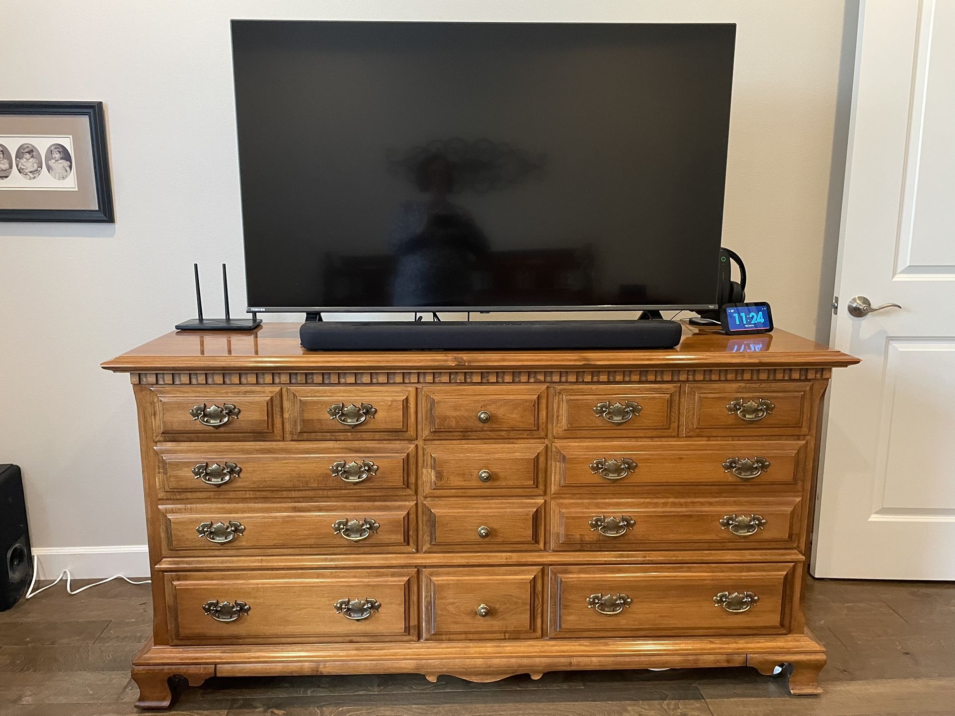 4-Piece SolidOak King Size Bedroom Set