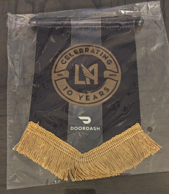 LAFC Celebrating 10 Years Banner