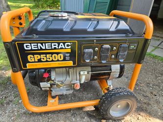 Generac generator. GP 5500 /6875 GENERATOR WITH EXTENSIONS RUNS AMAZING