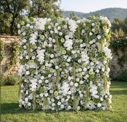 Sage Green Event Wall
