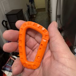 Orange Carabiners Set Of 7