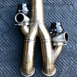 R35 Nissan GT-R ets mid Pipe with precision wastegates