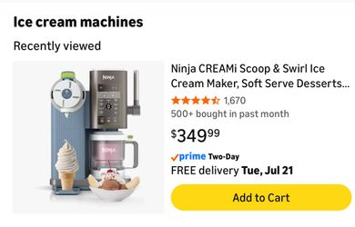 Ninja CREAMi Scoop & Swirl Ice Cream Maker