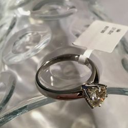 SPARKLING 1 CT SOLITAIRE MOISANITE ENGAGEMENT RING SIZES 5-9