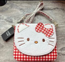 Loungefly Hello Kitty Gingham Crossbody Bag