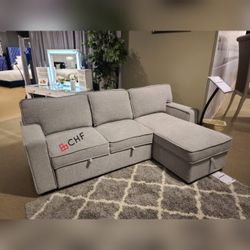Sleeper Sectional Sofa With Storage Chaise  // Limited Time Offer 
