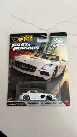 Hot Wheels  Fast & Furious  Mercedes Benz AMG SLS Black Series (White)