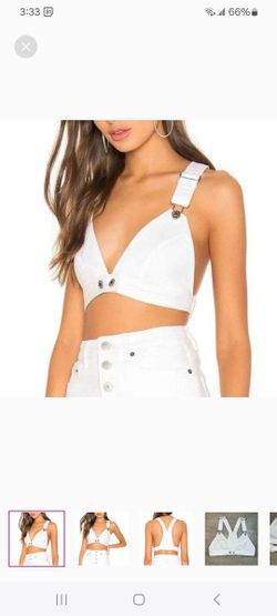 BB Dakota Denim Overall Bustier Top Women's Small