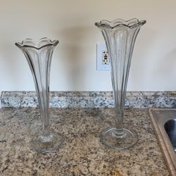 Fluted Vases