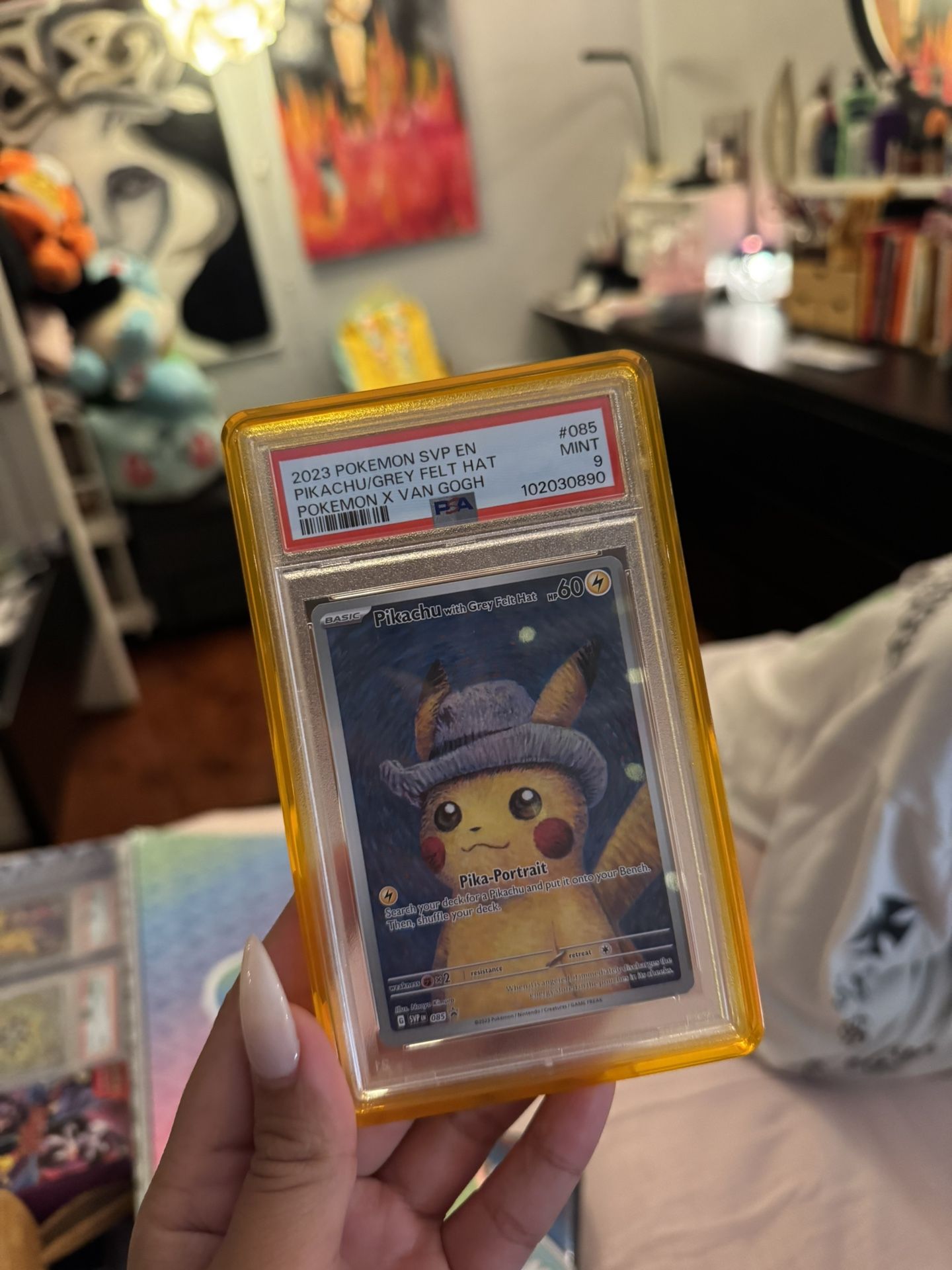 van gogh pikachu PSA 9
