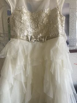Girls Cream/Beige Dress