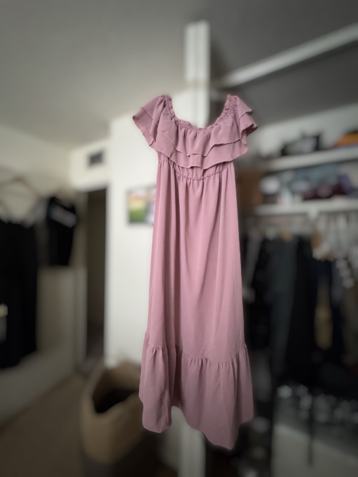 Dusty Rose Maternity Dress