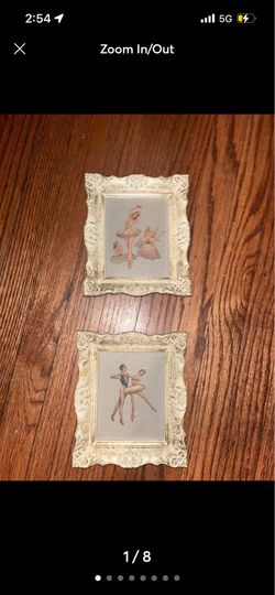 VTG Ballerina X2 4”x5” Framed Prints