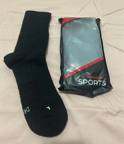 Sports Socks One Size Unisex Black Comfortable