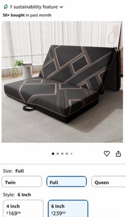 Mattress trifold full 6” new in box $150