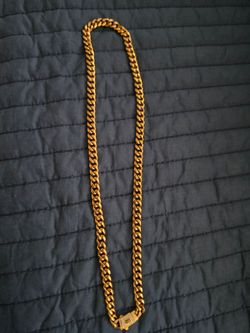 Gold Cuban Link Chain Necklace