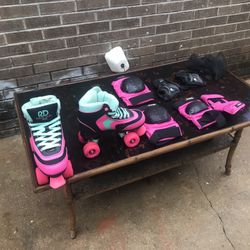 RD Roller Star 750 Skate’s, Helmet, Knee And Elbow Pads