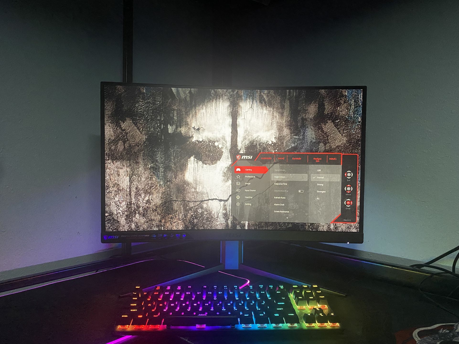 MSI 24" 180Hz Curved Gaming Monitor 1920x1080 - Used, Like New