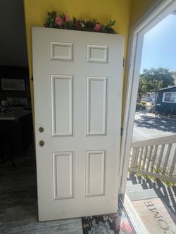 Exterior front door 79”x36”