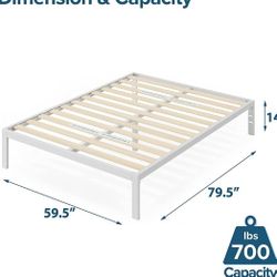 Zinus Mia 14" Queen Bed Frame No Box Spring Needed