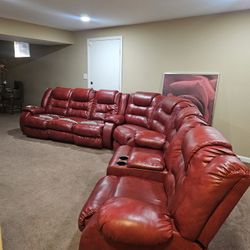 Red Sectional