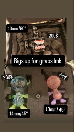 Handmade Glass Dab Rigs