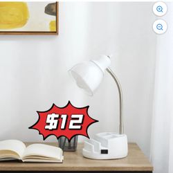 ❤️$12❤️ Multi-Purpose Organizer Task Lamp, White（bulb no included)  Pick up is in the East Los Angeles 90032 El Sereno Neighborhood. Between Huntingto
