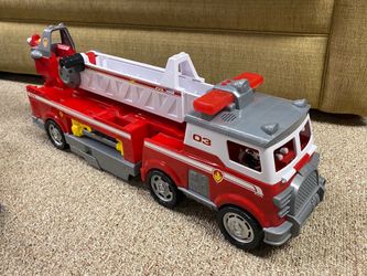 Paw patrol fire engine with charater