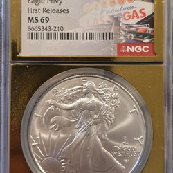 MS69 Silver Eagles