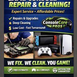 50% Off Your First Console Clean/ Repair