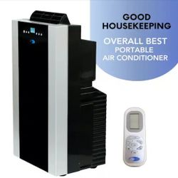 
Whynter
9,500 BTU Portable Air Conditioner Cools 500 sq. ft. with Dehumidifier, Remote, and Filter in Black