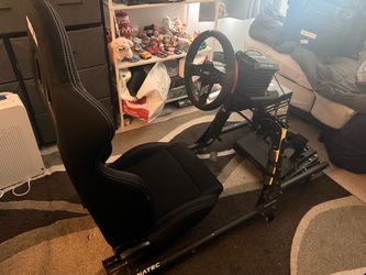 Full Fanatec CSL DD V1 8NM racing sim with Sparco Seat