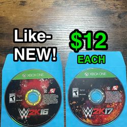 🎮 Like-NEW WWE 2K16 & WWE 2K17 for Xbox One ($12 Each) 🎮