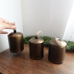 Set of 3 Decorative Bells — Holiday Shelf Decor 🔔