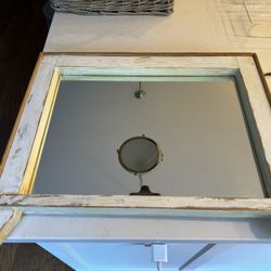 Antique Window with Mirror