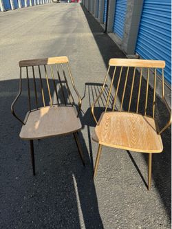 Mid-Century Modern Dining Chairs Set of 2