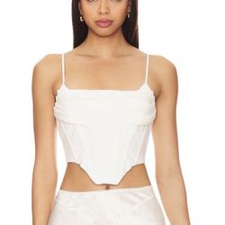 Bardot Revolve Corset Tank Top 