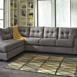 Ashley Furniture Maier Sectional in Charcoal (Left facing arm)