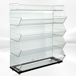 5 layer Grid Shelf Shelves Retail Display 48*19*55
