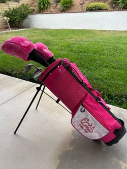 Girls Jr Right-Hand Golf Set “Pink-Cat”