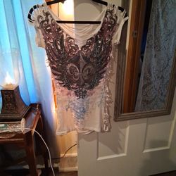 Hand tied Fleur De Li Shirt